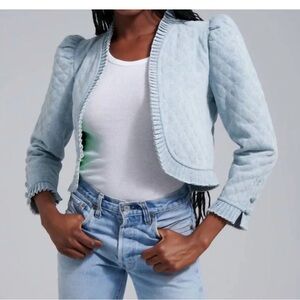 Love the Label crop jacket denim light